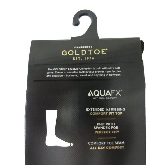 Gold Toe Men's Pack of 6 Pairs Cambridge Cool Comfort Dress Casual Socks NWT - Picture 3 of 7